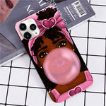 JAMULAR Black Girl Magic Melanin Poppin Phone Case For iPhone XS MAX 11 Pro SE 2020 XR X 7 8 6Plus Candy Silicone Soft Cover Bag