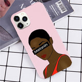 JAMULAR Black Girl Magic Melanin Poppin Phone Case For iPhone XS MAX 11 Pro SE 2020 XR X 7 8 6Plus Candy Silicone Soft Cover Bag