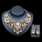 Fahion Jewelry Chunky Necklace Earrings Set Women Exaggerated Necklace Punk Collar Female Accessories