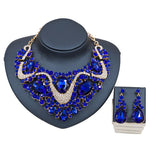 Fahion Jewelry Chunky Necklace Earrings Set Women Exaggerated Necklace Punk Collar Female Accessories
